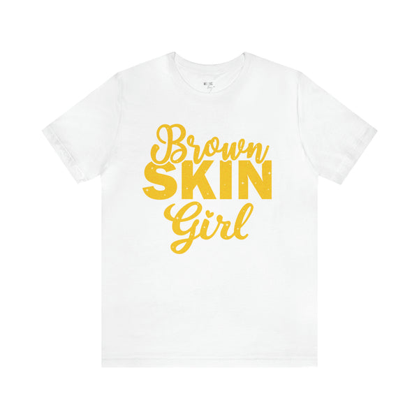 BROWN SKIN GIRL (WHITE) tee - Melanic Envy