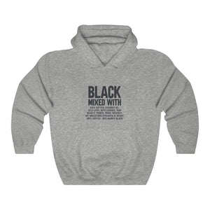Black Mixed With Unisex Heavy Blend™ Hooded Sweatshirt - Melanic Envy LLC